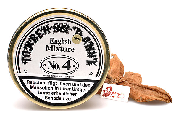 Torben Dansk No. 4 English Mixture Pipe tobacco 100g Tin Torben Dansk No. 4 English Mixture Pipe tobacco 100g Tin